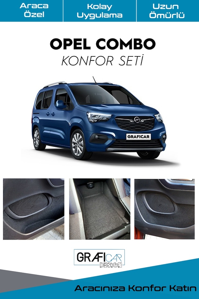 Opel Combo Konfor Seti-Araç İçi Saklama Gözleri Kaplama Seti