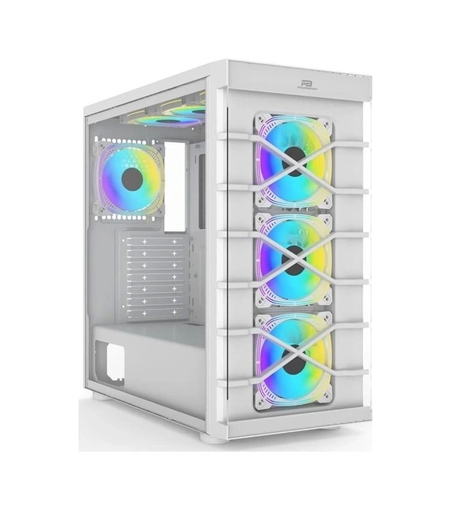 PowerBoost POWER BOOST PB-GR222BW 7 MID-TOWER ATX RGB White