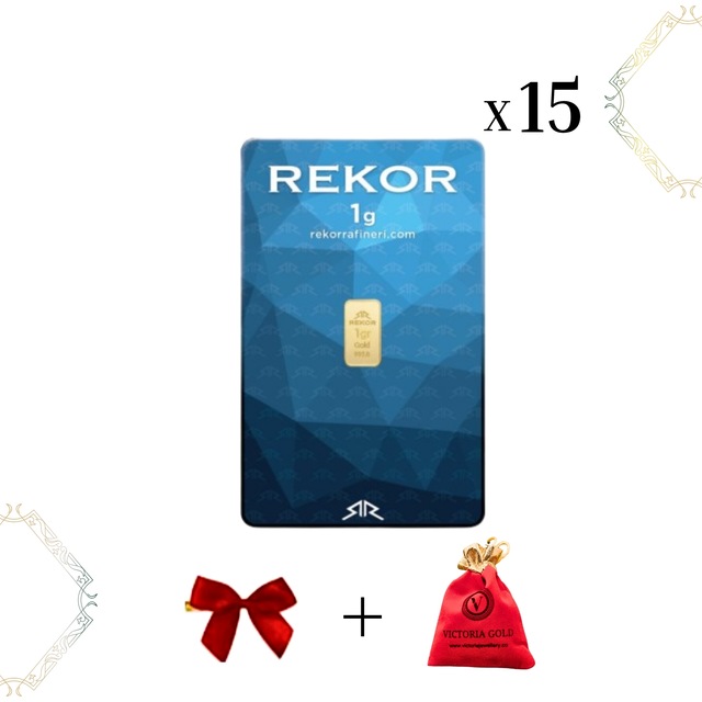 15 Adet 1 Gr 24 Ayar Altın Rekor