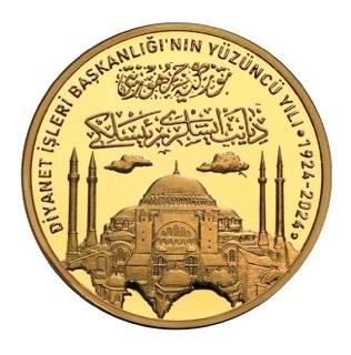 Diyanet İşleri Başkanlığı'nın 100. Yılı Gümüş Üzeri Altın Kaplama