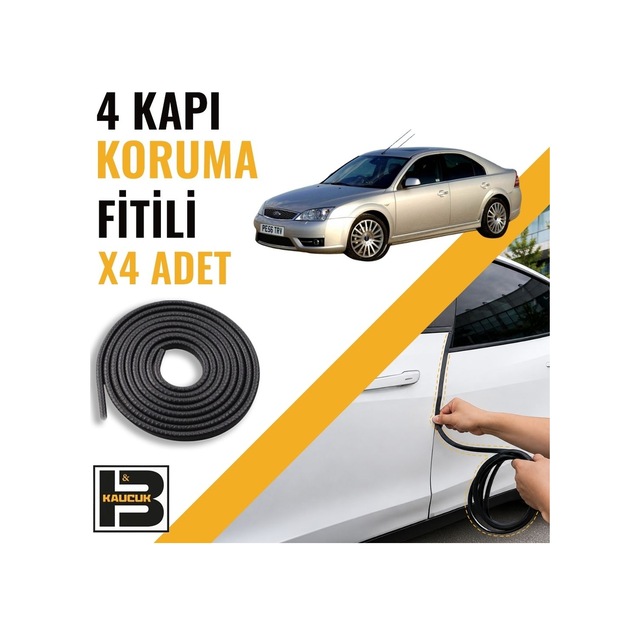 Ford Mondeo 3.nesil Kapı Koruma Fitili-4 Kapı-siyah-bm2224