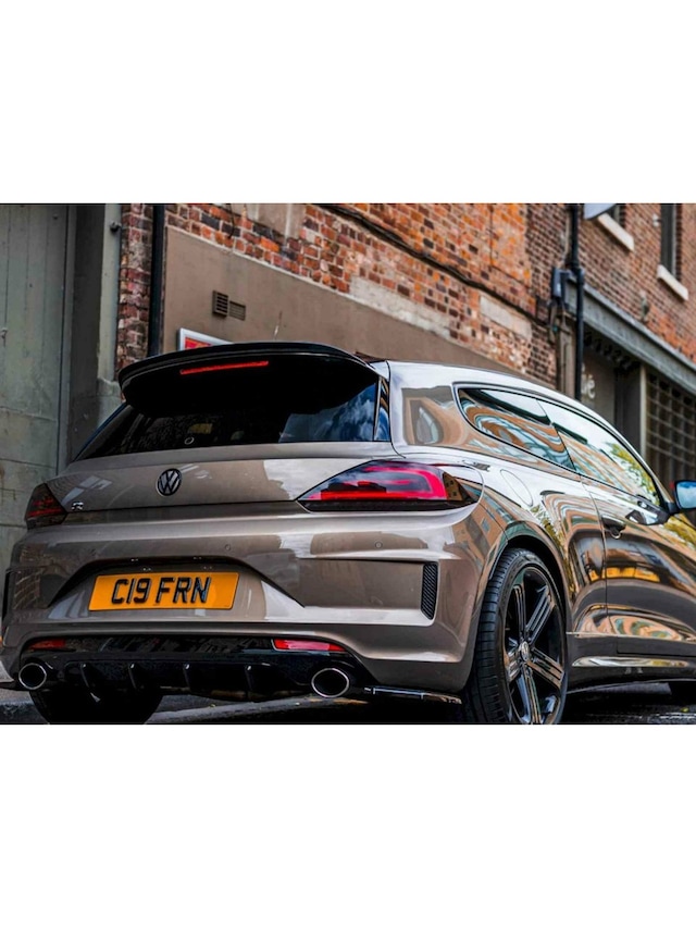 Volkswagen Scirocco 2014-2018 Uyumlu Parlak Siyah Boyalı Spoiler-spoyler