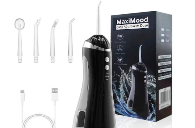 Maximood Şarjlı Ağız Bakım Duşu + 4 Yedek Başlık