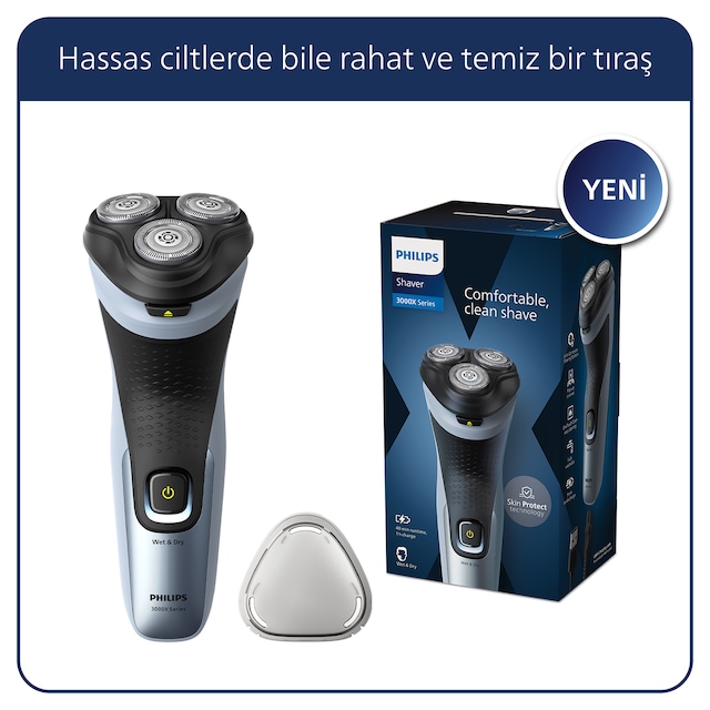 Philips 3000X Serisi Islak & Kuru Elektrikli Tiras Makinesi - X3063/00