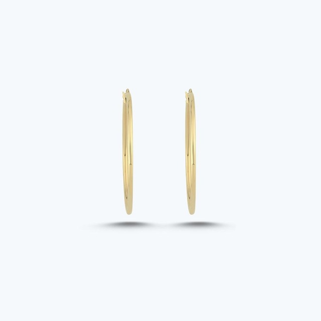 Altınbaş Altın Halka Küpe Akp0244-y-25977-40mm Çok Renkli