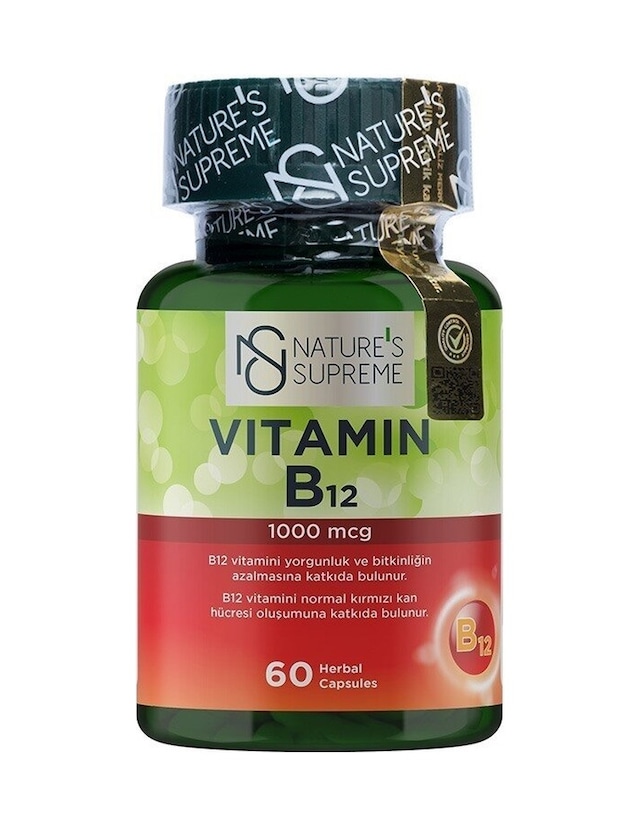 Natures Supreme Vitamin B12 1000 Mcg 60 Kapsül Aromasiz