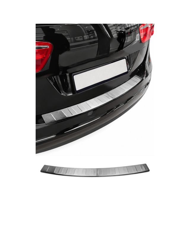 Seat Alhambra Iı / Vw Sharan Iı 2010-2023 Uyumlu Krom Arka Tampon Eşiği Paslanmaz Çelik Taşlı Mat