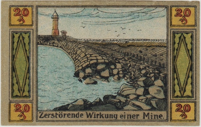 Almanya 25 Pfennig 1921 Langeness Nordmarsch Belediyesi. Çil -