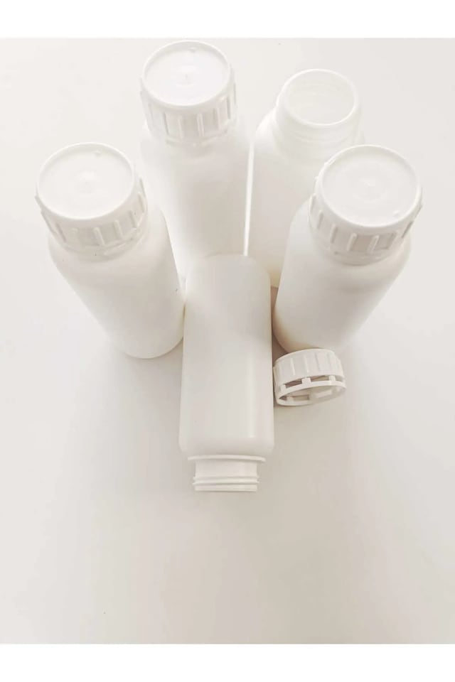 500 Ml Boş Şişe X5 Adet - Kilitli Kapaklı- Kimyasala Uygundur