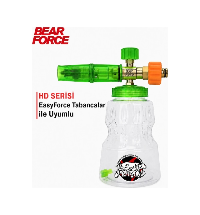 Robeve Bear Force Foam Lance Köpük Yapıcı Aparat 1l Köpük Aparatı Basınçlı Yıkama Makineleri Için Köpük Aparatı Çift Nozzle İle Birlikte Foam Canon