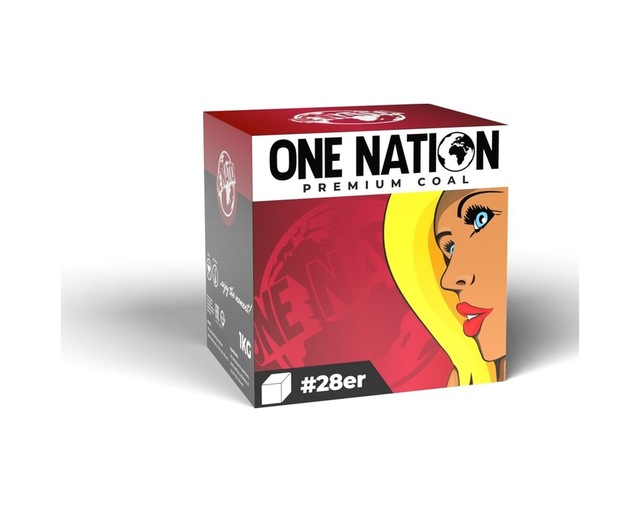 One Nation 28er Premium Nargile Kömürü 1 Kg