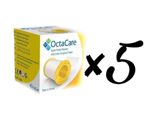 Octacare Octamed Ipek Tıbbi Flaster 5M*5Cm 5Li