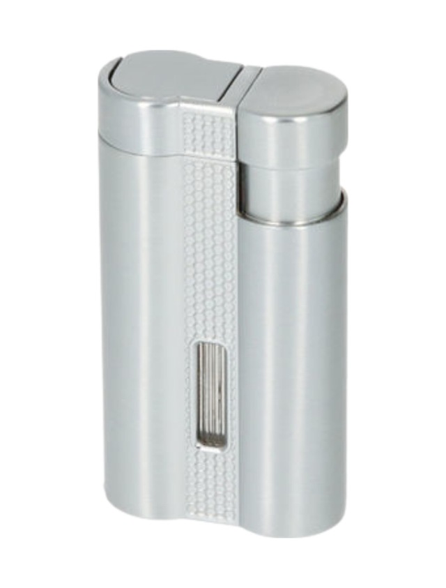 Parmida 3 Torch Pürmüz Gümüş Metal Puro Çakmağı - Tr9200