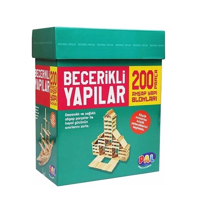 Becerikli Yapılar 200lük Ahşap Yapı Blokları
