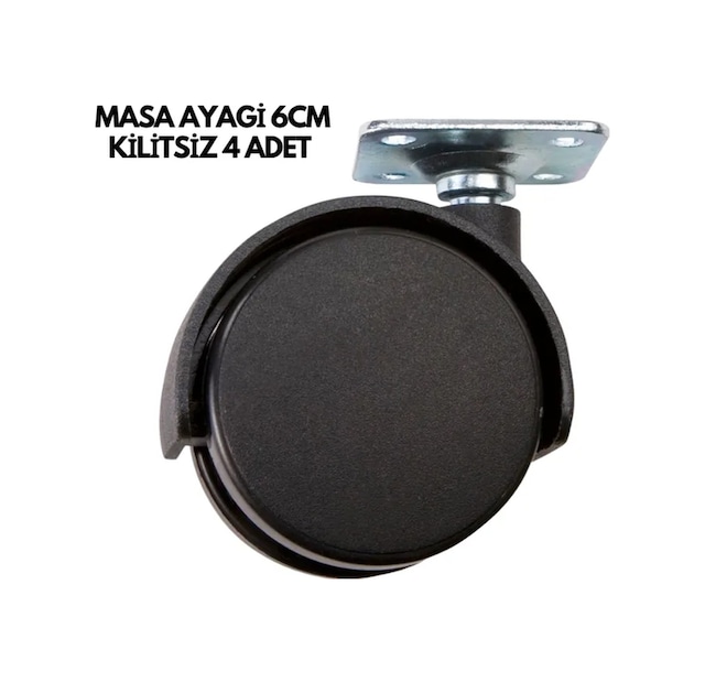 Masa Ayağı 6cm Kilitsiz 4 Adet Diğer
