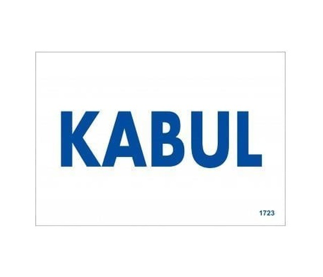 Kabul Uyarı Levhası 17,5x25 Kod:1723