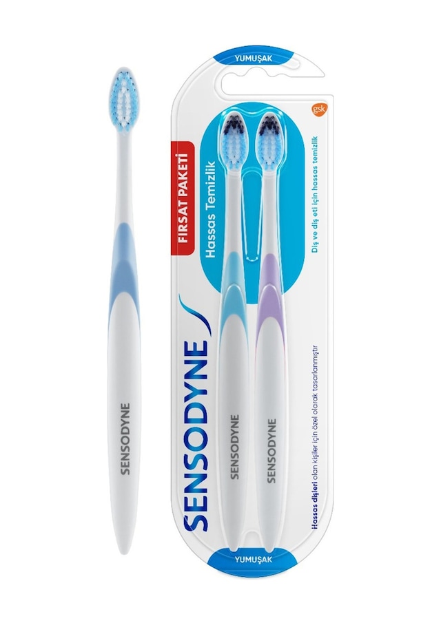 Sensodyne Hassas Temizlik Diş Fırçası 1+1 - 3 Adet Tarı
