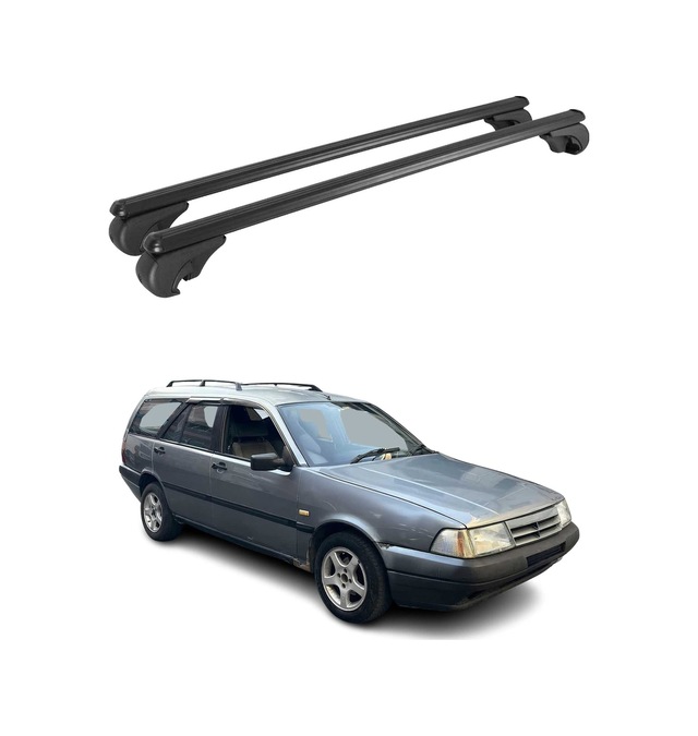 Fiat Tempra Station Wagon 1990-1996 Arası Uyumlu Port Bagaj Taşıyıcı Ara Atkı Alüminyum Siyah 2 Parça