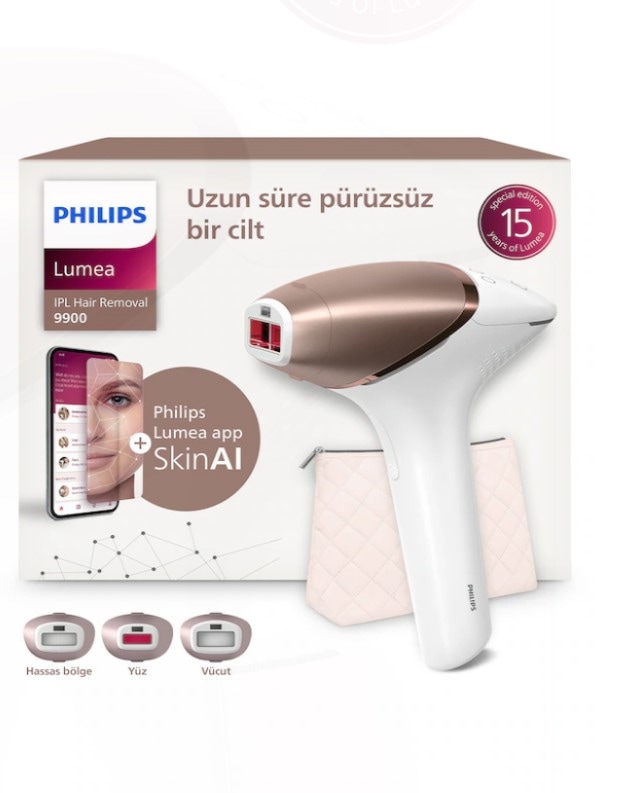 Philips Lumea 9900 Serisi Brı953/01 Ipl Tüy Alma, Skinaı Uygulama,vücut,yüz Ve Bikini,3 Başlık,çanta