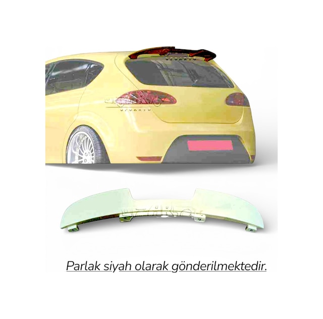 Seat Leon Mk2 2004-2009 Uyumlu Fr Stil Spoiler Pianoblack İthal Abs Plastik Parlak Siyah