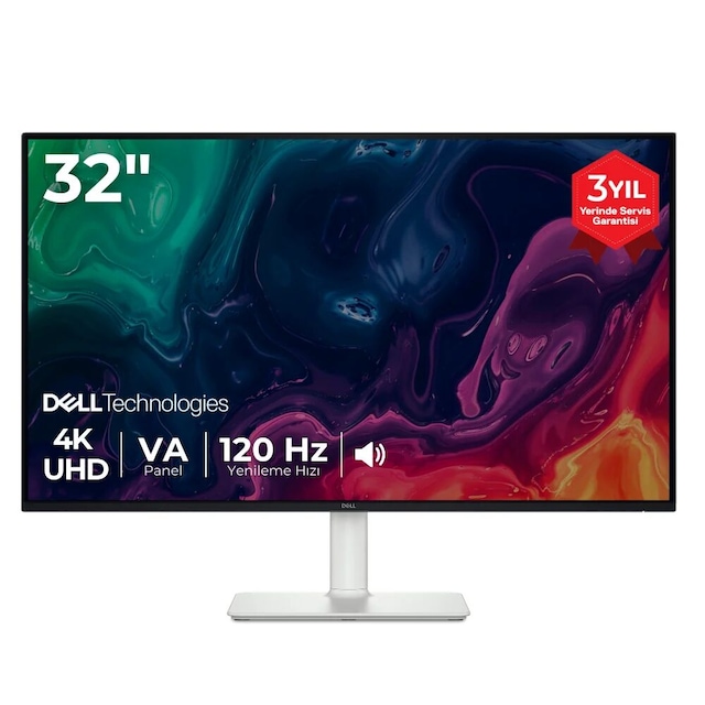 Dell 32 Plus S3225QS 4K Ultra HD Freesync Premium Profesyonel Monitor