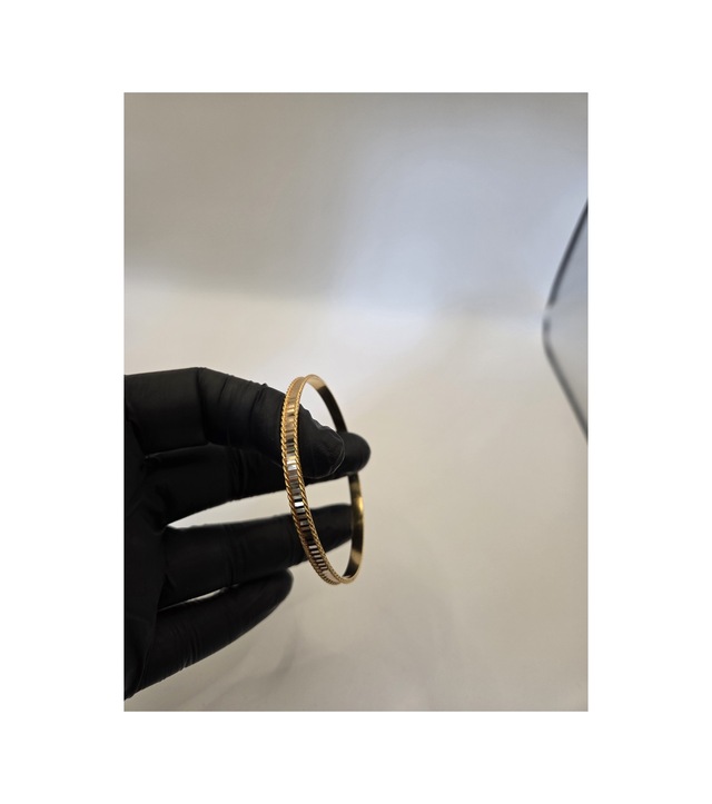 22 Ayar Tse Belgeli 13 Gram Aynalı Burgu Ajda Bilezik Gold Altın Bilezik Düğün Nişan