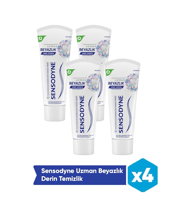 Sensodyne Uzman Beyazlık Derin Temizlik 75ml X4