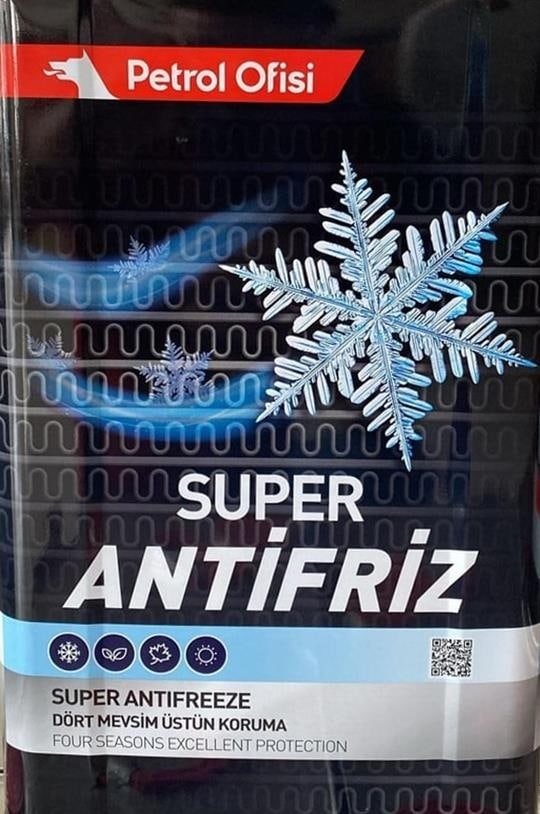 Petrol Ofisi Süper Antifiriz Teneke 15 Kg Yeşil Konsantre Yeşil