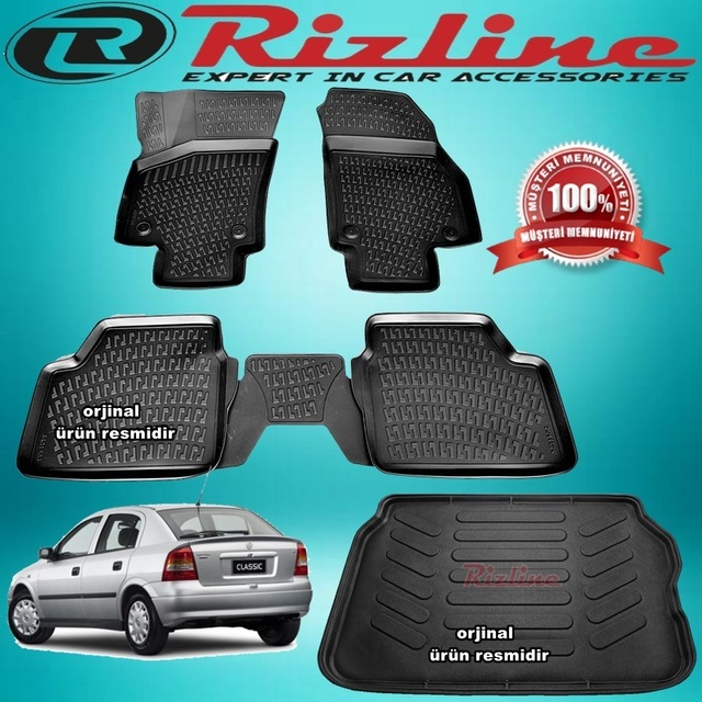 Astra G 3D Paspas + Bagaj Havuzu Siyah Hb 1998-2009 Arası Rizline N11.33145