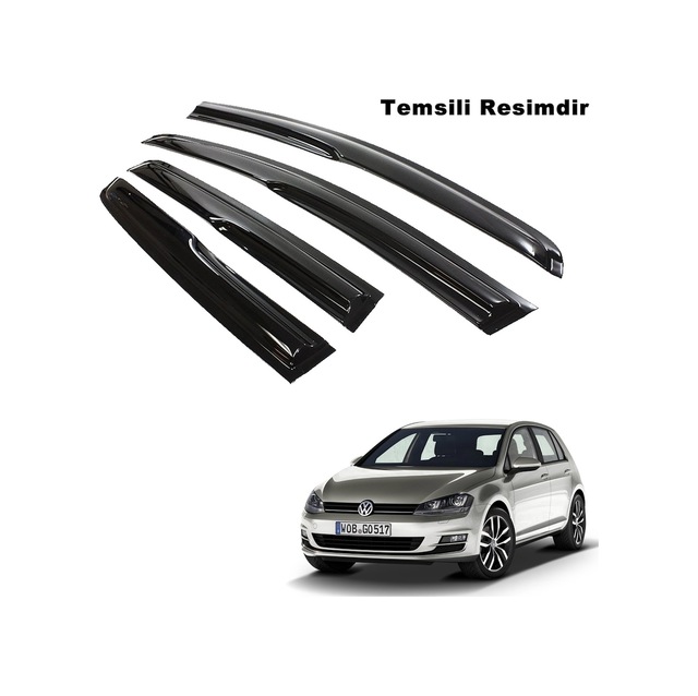Vw Golf 7 Mügen Cam Rüzgarlığı 4 Lü 2013 Sonrası 4 Lü Takım N11.4960