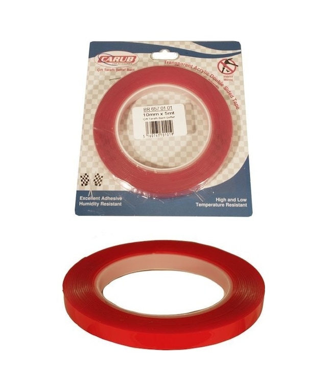 Tp Çift Taraf Bant Seffaf Silikonlu Tip 10mm X 5 Mt.