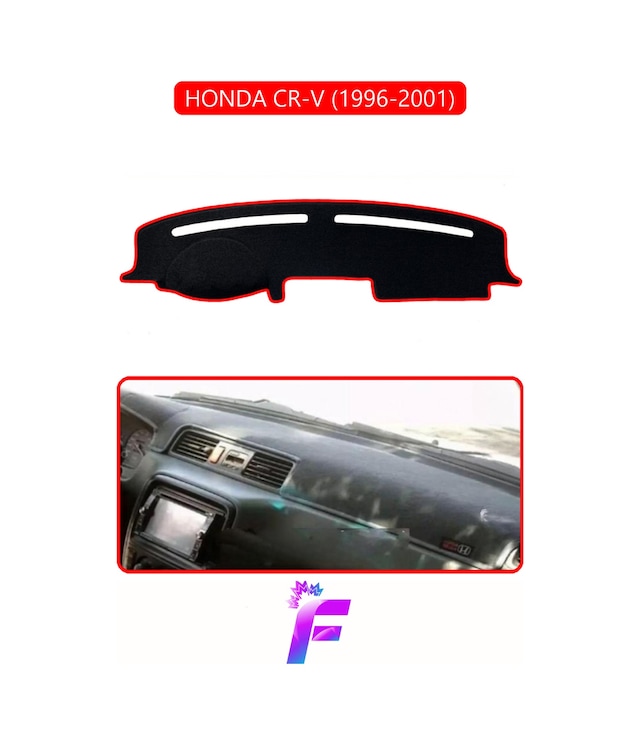 Honda Cr-v 1996-2001 Araca Özel Torpido Örtüsü Kolay Montaj Güneşten Korur Tam Uyum F81 Torpido Halısı