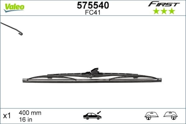 Arka - 340 - Silecek Süpürgesi 400mm Normal Tip - Glblseme - First Üniversal