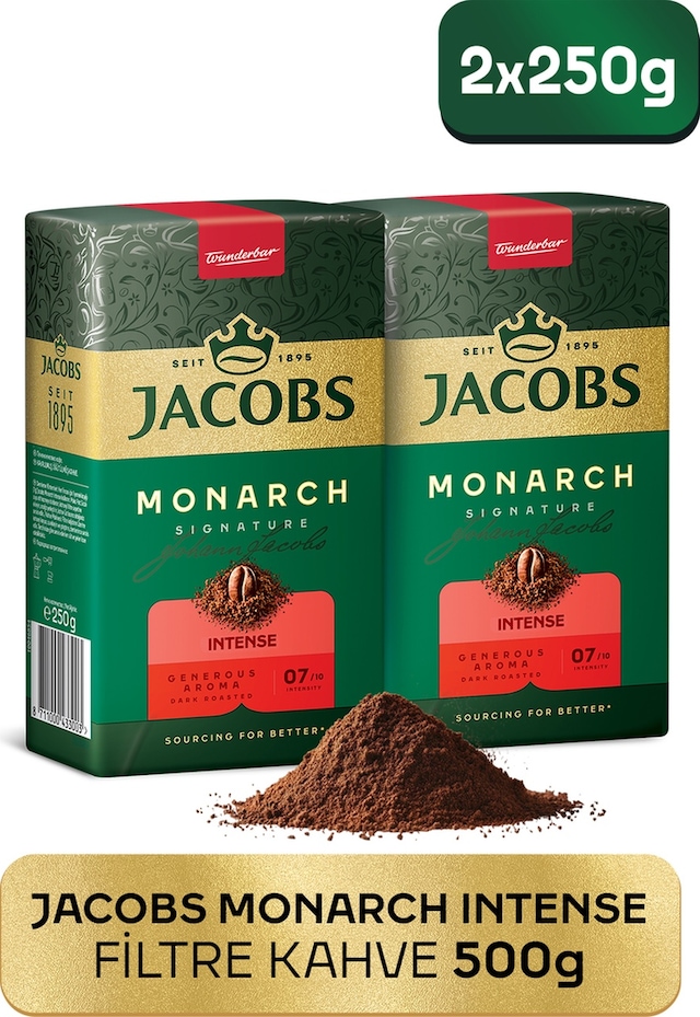 Jacobs Monarch Intense Filtre Kahve 250gr X 2 Adet Filtre