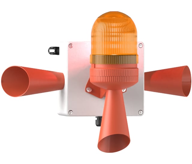 Mesan Led Multifonksiyon 3x 43 Ses Siren Turuncu 12-24vac/dc Ms 5807.3.12-24vac/dc