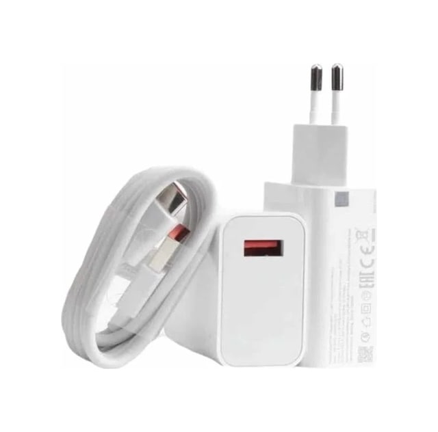 Ers Beyaz Ultra Plus Hızlı Şarj Seti Şarj Adaptörü Ve Kablosu 67w