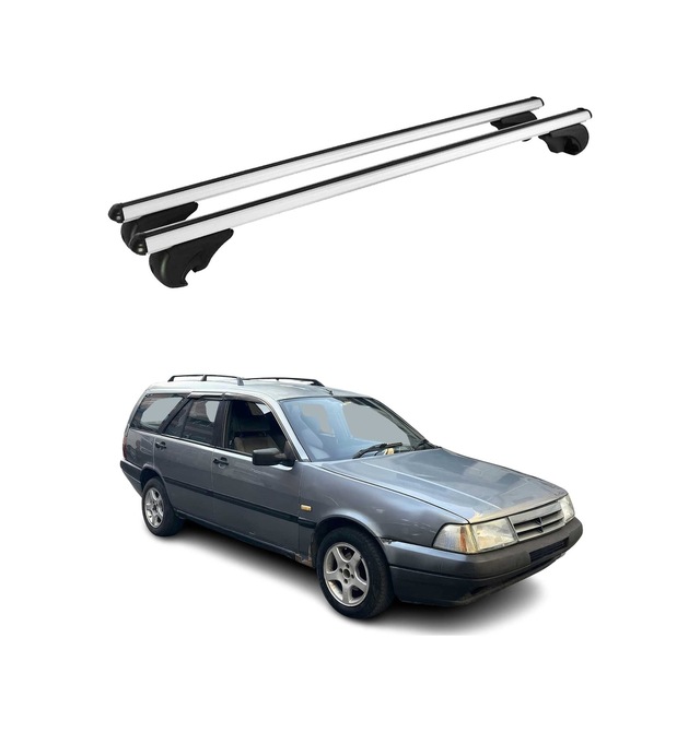 Fiat Tempra Station Wagon 1990-1996 Arası Uyumlu Port Bagaj Taşıyıcı Ara Atkı Alüminyum Gümüş 2 Parça