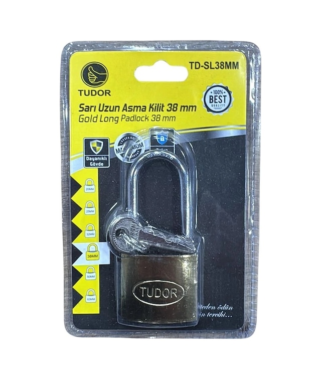Blisterli Uzun Sarı 38 Mm Kilit