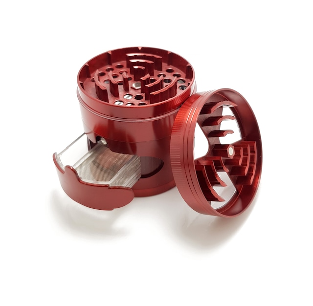 Çekmeceli 60 MM Kırmızı Grinder Herbal Parçalayıcı Pz38kr