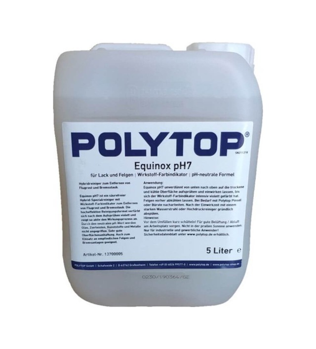 Polytop Equinox Ph7 Demir Tozu Temizleyici 5 L