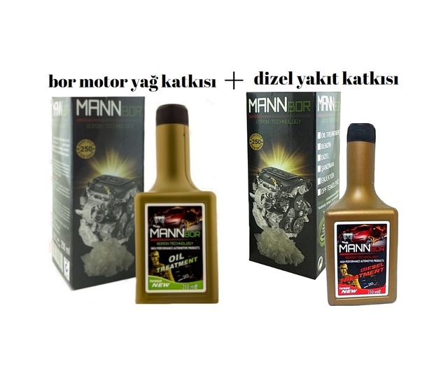 Mannbor New Nano Gold Bor Elmas Motor Yağ Katkısı+Dizel Katkı