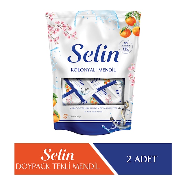 Selin Kolonyalı Mendil - 90 Adet