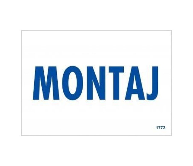 Buradabulabilirsin Montaj Uyarı Levhası 17,5x25 Kod:1772 Nl