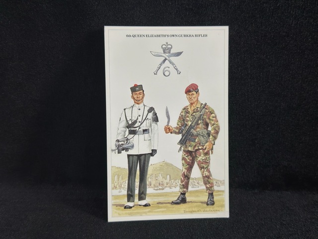 1995 İngiltere Kartpostal Britanya Ordusu Postcard The British Army Series No.55 6th Queen Elizabeth's Own Gurkha Rifles Teşhir Ürün
