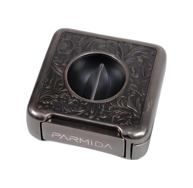 Parmida Gümüş İşlemeli V-cut Puro Makası Kesici - Tr9079
