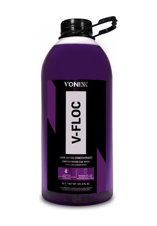Vonixx V-floc Süper Konsantre Ph Nötr Araç Şampuanı 3 Litre