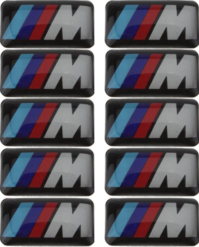 Bmw M Direksiyon Jant Sticker Logo Amblem 7 Mm 16 Mm 4 Adet