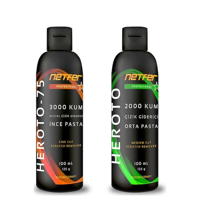 Netfer 2'li İnce Orta Pasta Set - 2x100 Ml