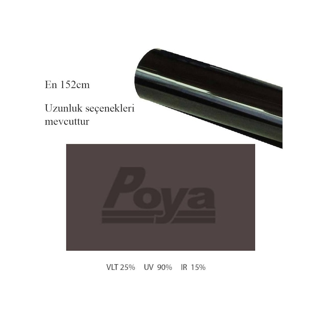 Siyah Cam Filmi 152Cm X 30M - Black %25