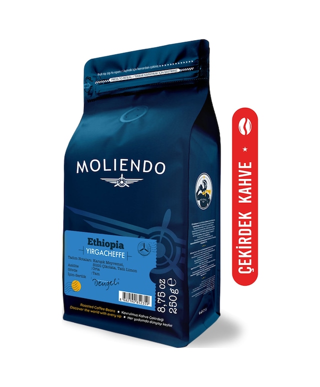 Moliendo Ethiopia Djimmah Yöresel Çekirdek Kahve 250 G
